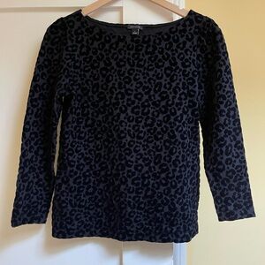 Ann Taylor Black Long Sleeve Blouse